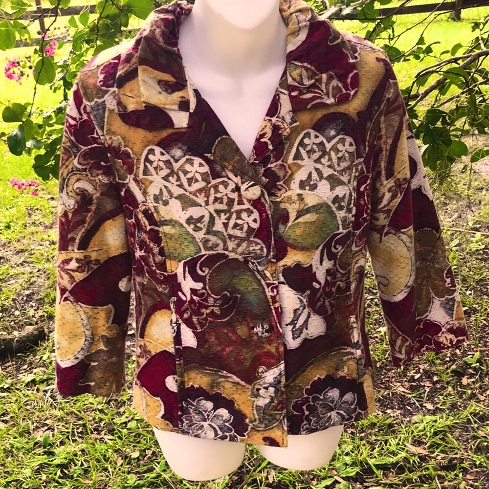 Chico’s Classy Cotton & Silk Lightweight Jacket